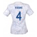 Frankrijk Raphael Varane #4 Voetbalkleding Uitshirt Dames WK 2022 Korte Mouwen